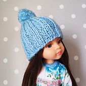 Кукольная шапка Blue N для Paola Reina